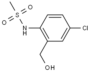 N-[4-Chloro-2-(hydroxymethyl)phenyl]methanesulfonamide Struktur