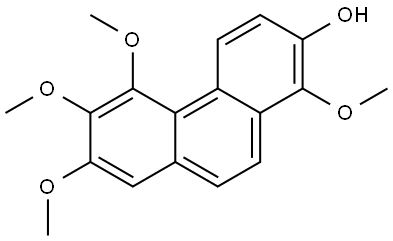 1,5,6,7-Tetramethoxy-2-phenanthrenol Struktur
