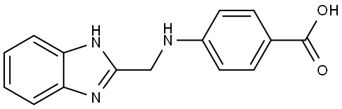 4-((1H-BENZIMIDAZOL-2-YLMETHYL)AMINO)BENZOIC ACID Struktur