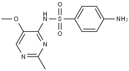 4-AMINO-N-(5-METHOXY-2-METHYL-4-PYRIMIDINYL)BENZENESULFONAMIDE Struktur