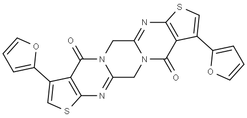 Dithieno[2,3-d:2',3'-d']pyrazino[1,2-a:4,5-a']dipyrimidine-4,11(6H,13H)-dione, 3,10-di-2-furanyl-|化合物 RGB-1