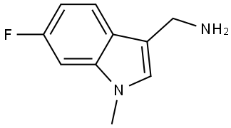 (6-Fluoro-1-methyl-1H-indol-3-yl)methanamine Struktur