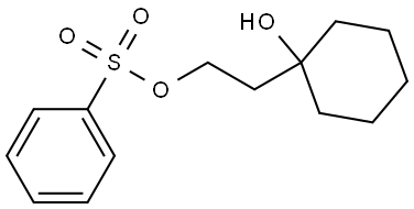 2-(1-hydroxycyclohexyl)ethyl benzenesulfonate Struktur