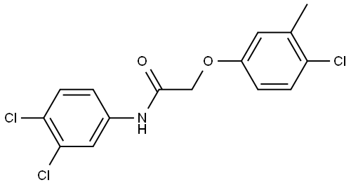 2-(4-CHLORO-3-METHYLPHENOXY)-N-(3,4-DICHLOROPHENYL)ACETAMIDE Struktur