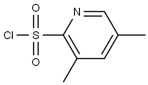 3,5-dimethylpyridine-2-sulfonyl chloride Struktur