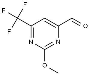 2-Methoxy-6-(trifluoromethyl)pyrimidine-4-carbaldehyde Struktur