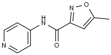 5-METHYL-N-(4-PYRIDINYL)-3-ISOXAZOLECARBOXAMIDE Struktur