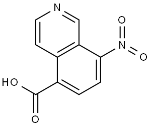 8-Nitroisoquinoline-5-carboxylic acid Struktur