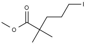 Methyl 5-iodo-2,2-dimethylpentanoate Struktur