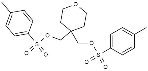 4H-Pyran-4,4-dimethanol, tetrahydro-, 4,4-bis(4-methylbenzenesulfonate) Struktur