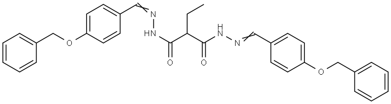 N'(1),N'(3)-BIS[4-(BENZYLOXY)BENZYLIDENE]-2-ETHYLMALONOHYDRAZIDE Struktur