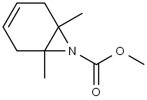 METHYL 1,6-DIMETHYL-7-AZABICYCLO[4.1.0]HEPT-3-ENE-7-CARBOXYLATE Struktur