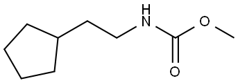 METHYL 2-CYCLOPENTYLETHYLCARBAMATE Struktur