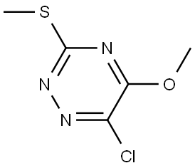 6-Chloro-5-methoxy-3-(methylthio)-1,2,4-triazine Struktur