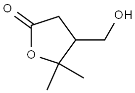 4-(Hydroxymethyl)-5,5-dimethyldihydrofuran-2(3H)-one Struktur