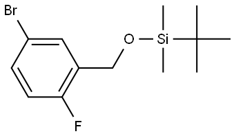 ((5-Bromo-2-fluorobenzyl)oxy)(tert-butyl)dimethylsilane Struktur