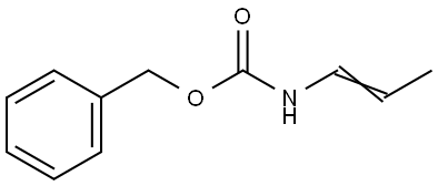 Carbamic acid, N-1-propen-1-yl-, phenylmethyl ester Struktur