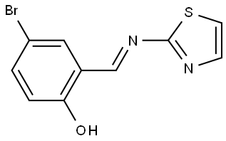 4-BROMO-2-(THIAZOL-2-YLIMINOMETHYL)-PHENOL Struktur