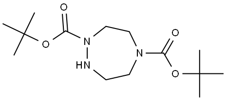 Di-tert-butyl 1,2,5-triazepane-1,5-dicarboxylate Structure