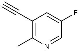 3-Ethynyl-5-fluoro-2-methylpyridine Struktur