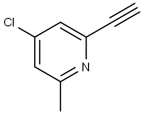 4-Chloro-2-ethynyl-6-methylpyridine Struktur