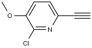 2-Chloro-6-ethynyl-3-methoxypyridine Struktur