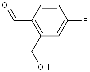 4-Fluoro-2-(hydroxymethyl)benzaldehyde Struktur