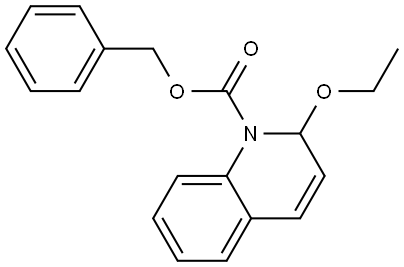 1(2H)-Quinolinecarboxylic acid, 2-ethoxy-, phenylmethyl ester Struktur