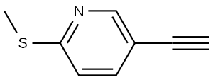 5-Ethynyl-2-(methylthio)pyridine Struktur