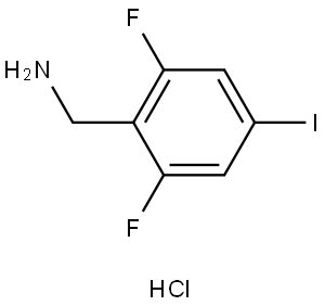(2,6-Difluoro-4-iodophenyl)methanamine hydrochloride Struktur