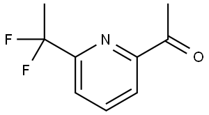 1-(6-(1,1-Difluoroethyl)pyridin-2-yl)ethan-1-one Struktur
