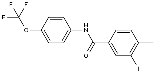 Benzamide, 3-iodo-4-methyl-N-[4-(trifluoromethoxy)phenyl]- Struktur