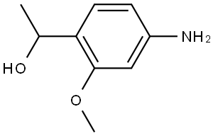 1-(4-Amino-2-methoxyphenyl)ethan-1-ol Struktur