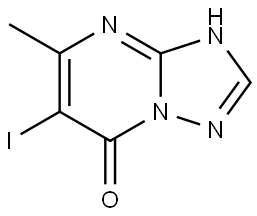 [1,2,4]Triazolo[1,5-a]pyrimidin-7(1H)-one, 6-iodo-5-methyl- Struktur