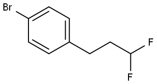 1-Bromo-4-(3,3-difluoropropyl)benzene Struktur