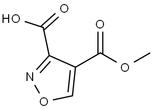 4-(Methoxycarbonyl)isoxazole-3-carboxylic acid Struktur