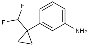 3-(1-(Difluoromethyl)cyclopropyl)aniline Struktur
