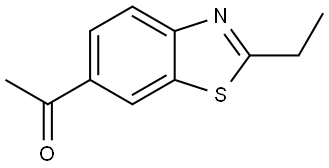 1-(2-Ethylbenzo[d]thiazol-6-yl)ethan-1-one Struktur