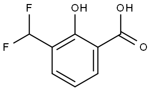 3-(Difluoromethyl)-2-hydroxybenzoic acid Struktur