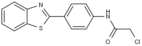 ACETAMIDE, N-[4-(2-BENZOTHIAZOLYL)PHENYL]-2-CHLORO- Struktur