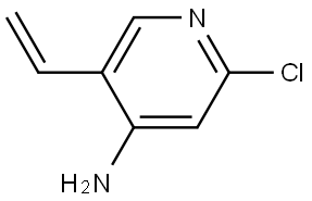 4-Pyridinamine, 2-chloro-5-ethenyl- Struktur