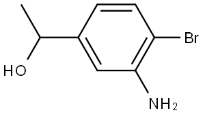 1-(3-Amino-4-bromophenyl)ethan-1-ol Structure
