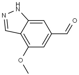 4-Methoxy-1H-indazole-6-carbaldehyde Struktur