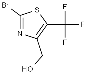 (2-Bromo-5-(trifluoromethyl)thiazol-4-yl)methanol Struktur