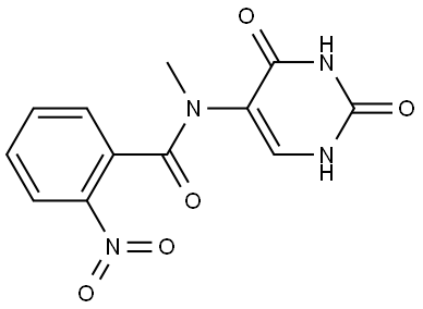 Benzamide, N-methyl-2-nitro-N-(1,2,3,4-tetrahydro-2,4-dioxo-5-pyrimidinyl)- Struktur