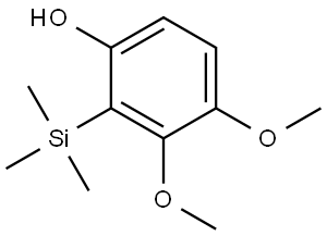Phenol, 3,4-dimethoxy-2-(trimethylsilyl)- Struktur