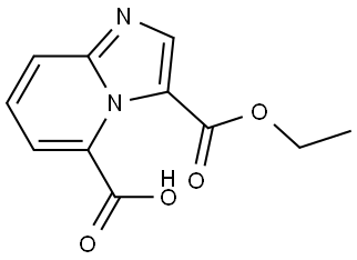3-(Ethoxycarbonyl)imidazo[1,2-a]pyridine-5-carboxylic acid Struktur