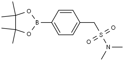 N,N-Dimethyl-1-(4-(4,4,5,5-tetramethyl-1,3,2-dioxaborolan-2-yl)phenyl)methanesulfonamide Struktur