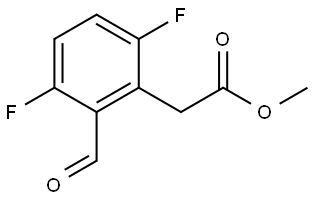 Methyl 2-(3,6-difluoro-2-formylphenyl)acetate Struktur
