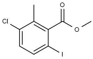 Methyl 3-chloro-6-iodo-2-methylbenzoate Struktur
